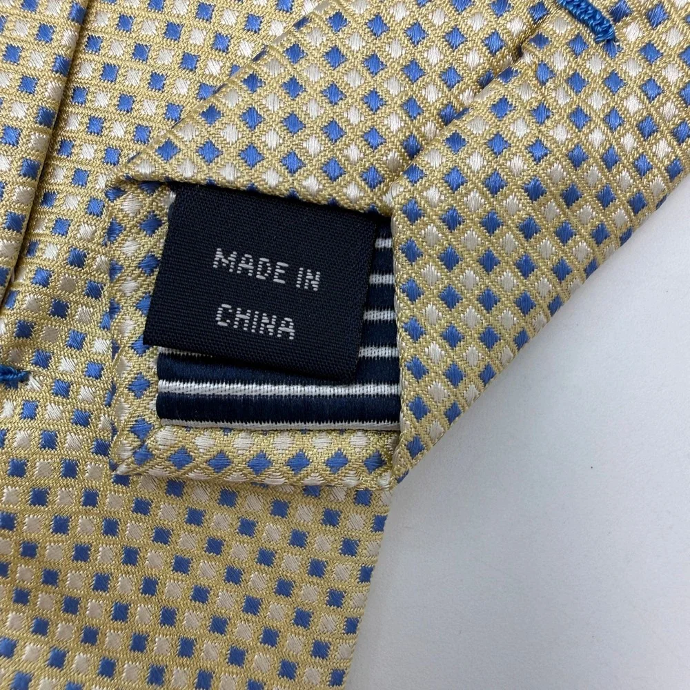 Nautica Necktie Mens OS Geometric Silk Preppy Minimalist Professional
